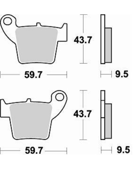 BRAKING Plăcuțe de frână din metal sinterizat off-road/ATV - 886CM44
