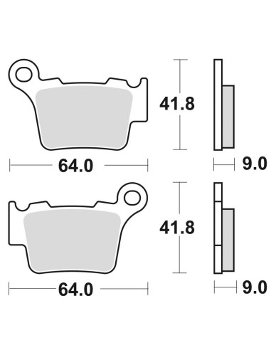 BRAKING Off-Road Sintered Metal Brake pads - 891CM46