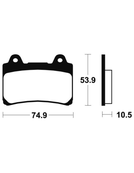 TECNIUM Street Performance Sintered Metal Brake pads - MR90
