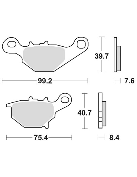 BRAKING Off-Road/ATV Sintered Metal Brake pads - 905CM44