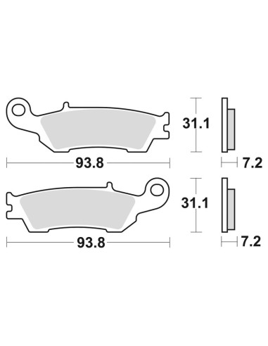 BRAKING Plăcuțe de frână din metal sinterizat off-road - 929CM46