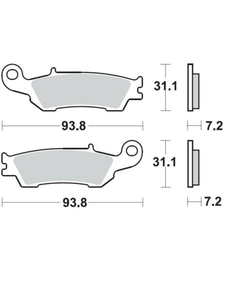BRAKING Off-Road Sintered Metal Brake pads - 929CM46