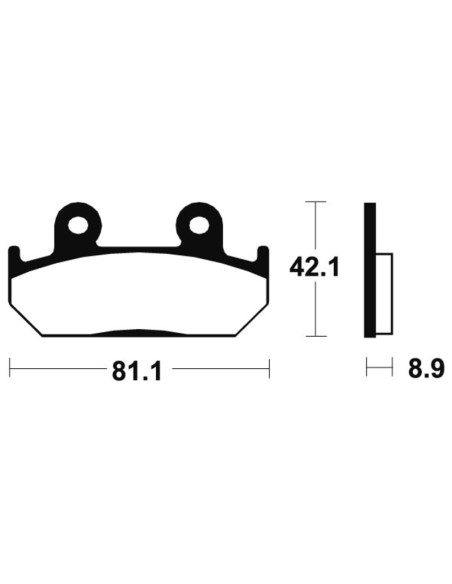 TECNIUM Street Performance Sintered Metal Brake pads - MF93