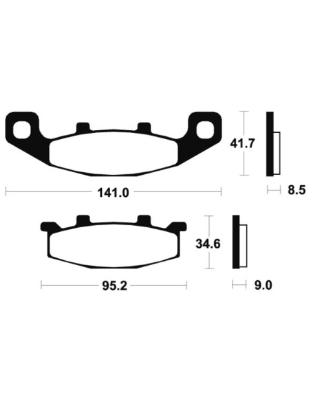 TECNIUM Street Performance Sintered Metal Brake pads - MF97