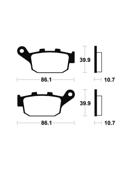 TECNIUM Street Performance Sintered Metal Brake pads - MR114