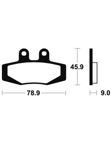 Plăcuțe de frână organice stradale TECNIUM - MA121