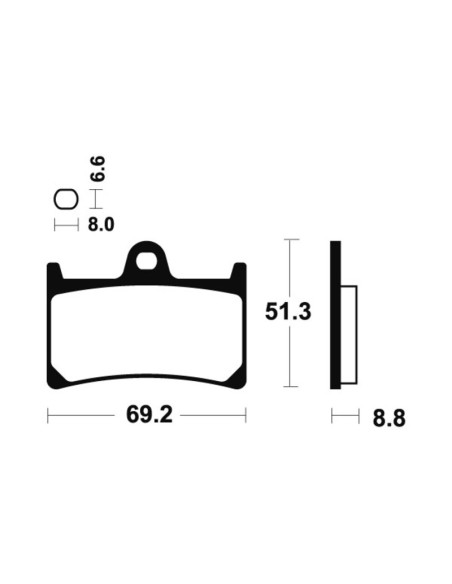 TECNIUM Racing Sintered Metal Carbon Brake pads - MCR134