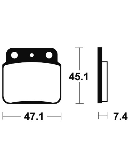 TECNIUM MX/ATV Sintered Metal Brake pads - MO149