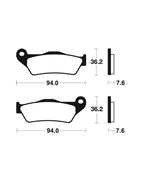 TECNIUM Street Organic Brake pads - MA171