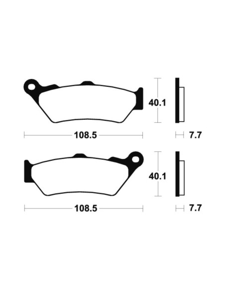 TECNIUM Street Performance Sintered Metal Brake pads - MR174
