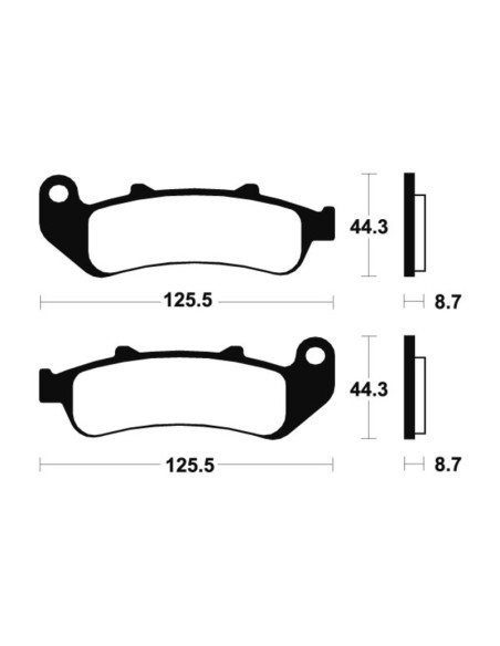 TECNIUM Street Performance Sintered Metal Brake pads - MR185
