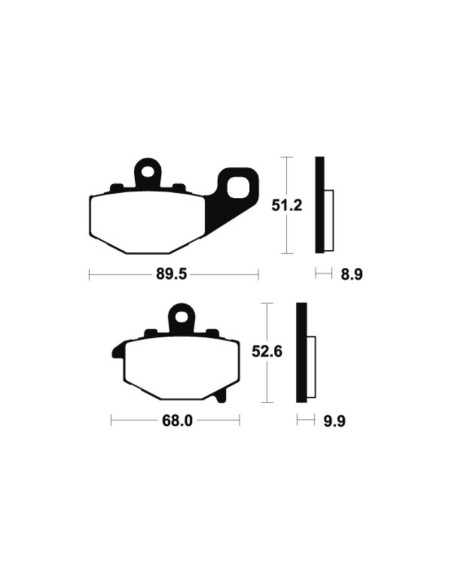 TECNIUM Street Performance Sintered Metal Brake pads - MR187