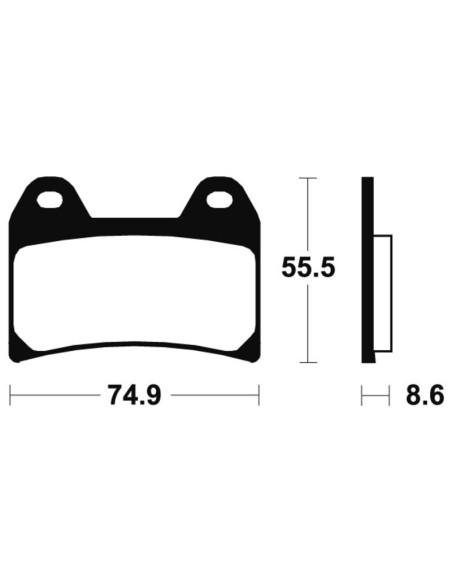 TECNIUM Street Performance Sintered Metal Brake pads - MF206