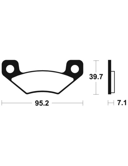 TECNIUM MX/ATV Sintered Metal Brake pads - MO408