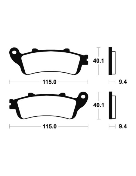 Plăcuțe de frână organice TECNIUM Scooter - ME222