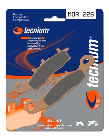 TECNIUM Racing MX/ATV Sintered Metal Brake pads - MOR226