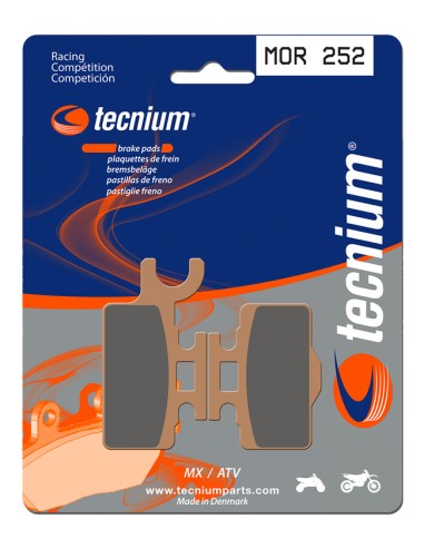 Plăcuțe de frână din metal sinterizat TECNIUM Racing MX/ATV - MOR252