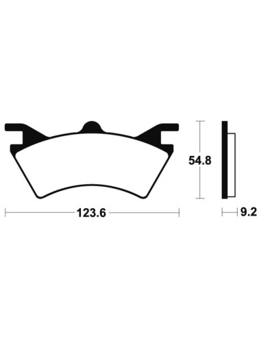 Plăcuțe de frână din metal sinterizat TECNIUM Racing MX/ATV - MOR257