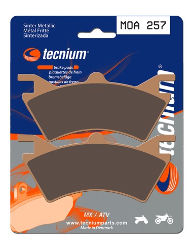 TECNIUM MX/ATV Sintered Metal Brake pads - MOA257