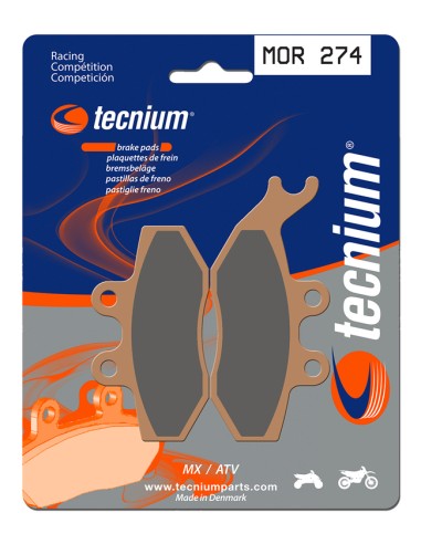 TECNIUM Racing MX/ATV Sintered Metal Brake pads - MOR274