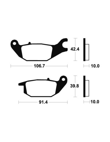 TECNIUM Scooter Organic Brake pads -...