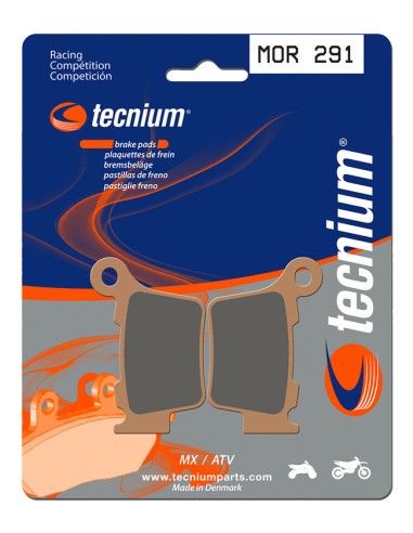 TECNIUM Racing MX/ATV Sintered Metal Brake pads - MOR291