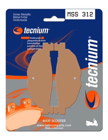 TECNIUM Maxi Scooter Sintered Metal Brake pads - MSS312