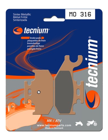 TECNIUM MX/ATV Sintered Metal Brake pads - MO316