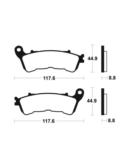 Plăcuțe de frână din metal sinterizat TECNIUM Maxi Scooter - MS S3 28