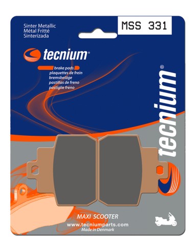 TECNIUM Maxi Scooter Sintered Metal Brake pads - MSS331