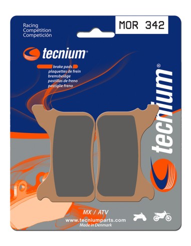 TECNIUM Racing MX/ATV Sintered Metal Brake pads - MOR342