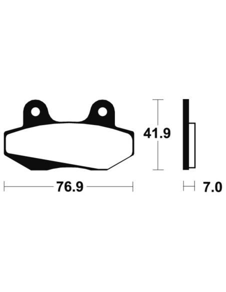 Plăcuțe de frână organice TECNIUM Scooter - ME51