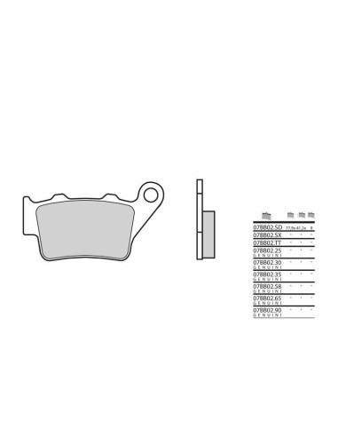 BREMBO Genuine Sintered Metal Brake pads - 07BB0258
