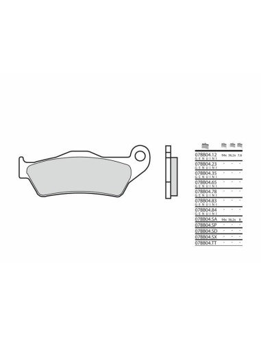 BREMBO Genuine Sintered Metal Brake pads - 07BB0483