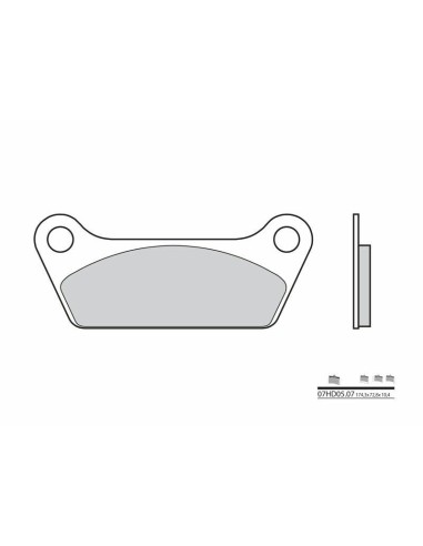 BREMBO Street Carbon Ceramic Brake pads - 07HD0507