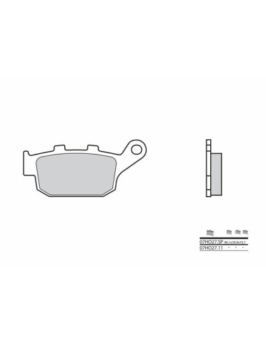 BREMBO Street Carbon Ceramic Brake pads - 07HO2711