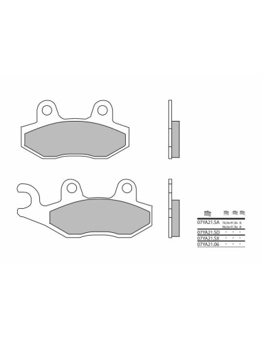 BREMBO Street Carbon Ceramic Brake pads - 07YA2106