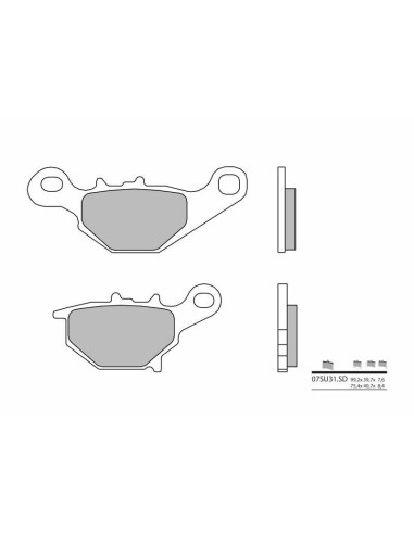 BREMBO Off-Road Sintered Metal Brake pads - 07SU31SD