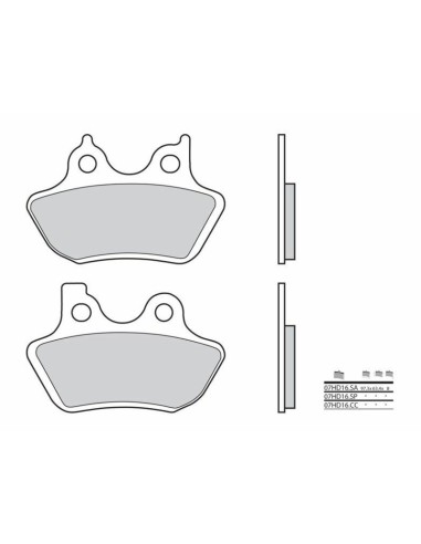 BREMBO Street Sintered Metal Brake pads - 07HD16SA