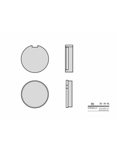 BREMBO Street Carbon Ceramic Brake pads - 07KS0321