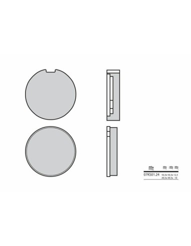 BREMBO Street Carbon Ceramic Brake pads - 07KS0124