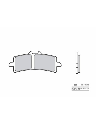 BREMBO Street Sintered Metal Brake pads - 07BB37SA