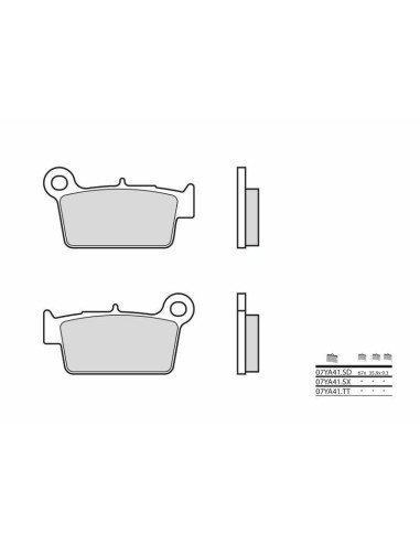 BREMBO Off-Road Sintered Metal Brake pads - 07YA41SX