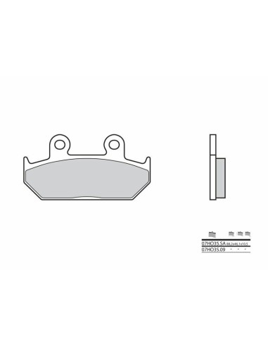 Plăcuțe de frână din metal sinterizat BREMBO Street - 07HO35SA