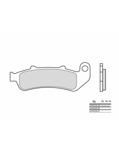 BREMBO Street Sintered Metal Brake pads - 07HO39SP