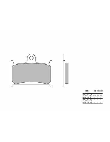 BREMBO Street Sintered Metal Brake pads - 07SU14SA