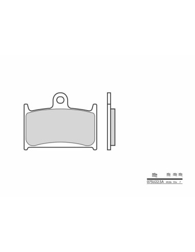 BREMBO Street Sintered Metal Brake pads - 07SU22SA