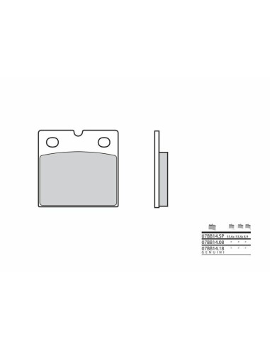 BREMBO Street Carbon Ceramic Brake pads - 07BB1408