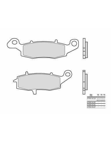 Plăcuțe de frână BREMBO Street Carbon Ceramic - 07KA1807