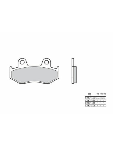 BREMBO Street Carbon Ceramic Brake pads - 07HO1505